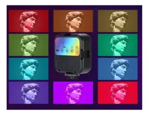 Luz De Vídeo Rgb Iluminador Mini Led Pra Câmera Panel Led - Imagem 3